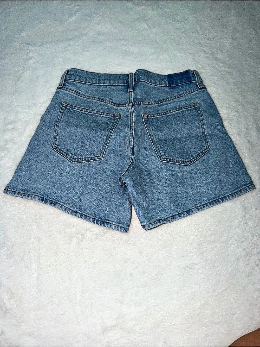 Abercrombie & Fitch The Dad Short High Rise Denim Jean Shorts Waist 27